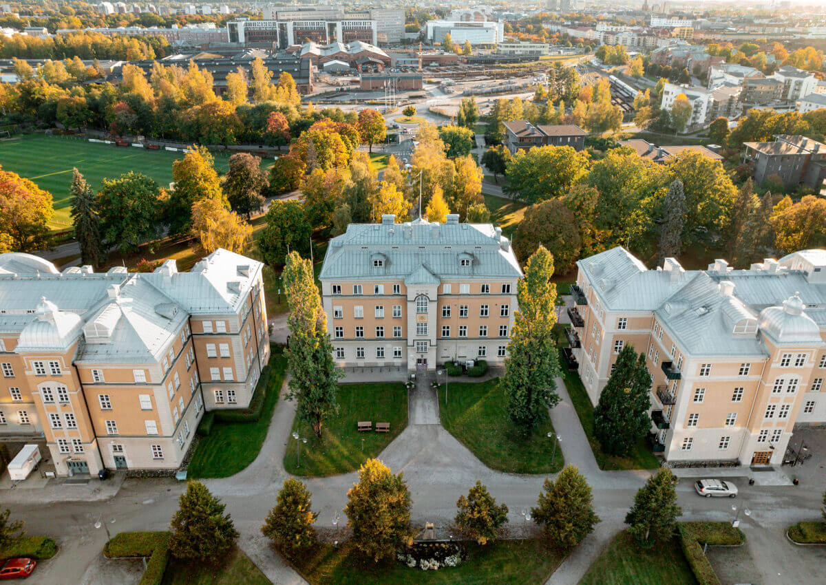 Kanslihuset i Örebro, sett från ovan.