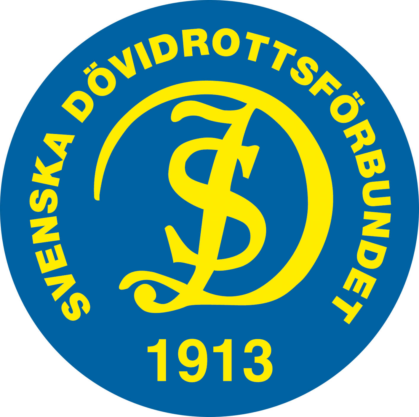 Svenska dövidrottsförbundet, logotyp.